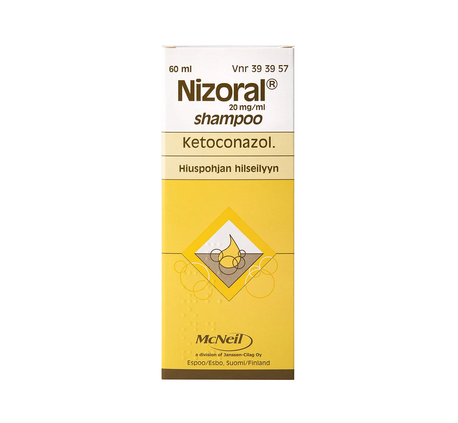 Nizoral-ketokonatsolishampoo