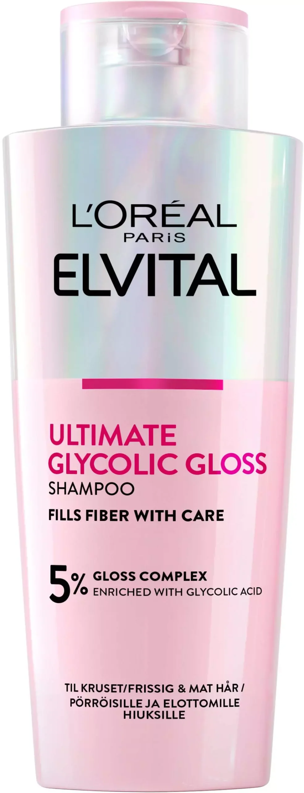 L'Oréal Paris Elvital Glycolic Gloss Shampoo kiillon lisäämiseen