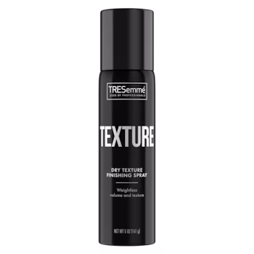 TRESemmé Dry Texture Finishing Spray recommended by Abbey Yung for optional styling in Step 9 of the Abbey Yung Method.