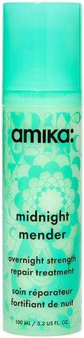 Amika Midnight Mender Overnight Strength Repair Treatment recommended by Abbey Yung as an optional Vaihe 11 between-wash conditioning treatment.