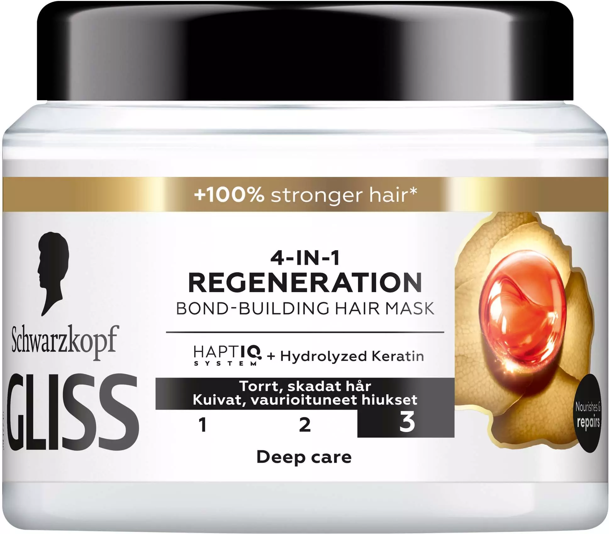 Schwarzkopf Gliss Bonding -hiusnaamio vaurioituneille hiuksille